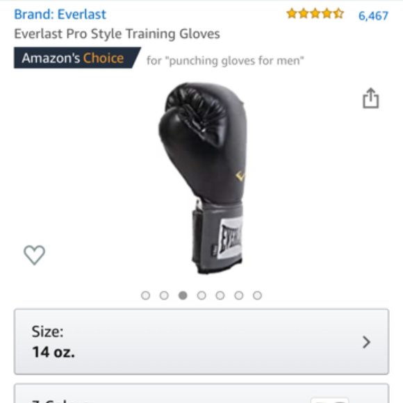 [Like New] Everlast Pro Style Training Gloves -Blk - Picture 3 of 11